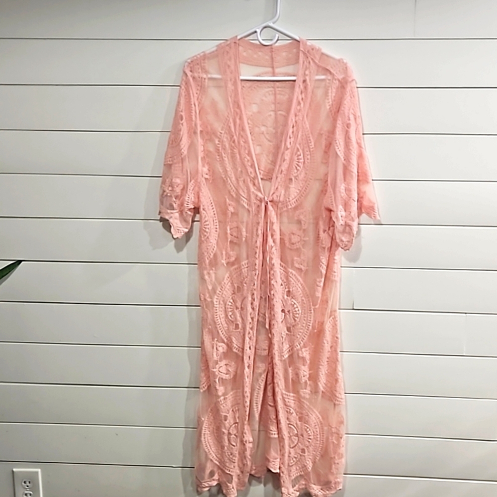 Super sexy lace cardigan.